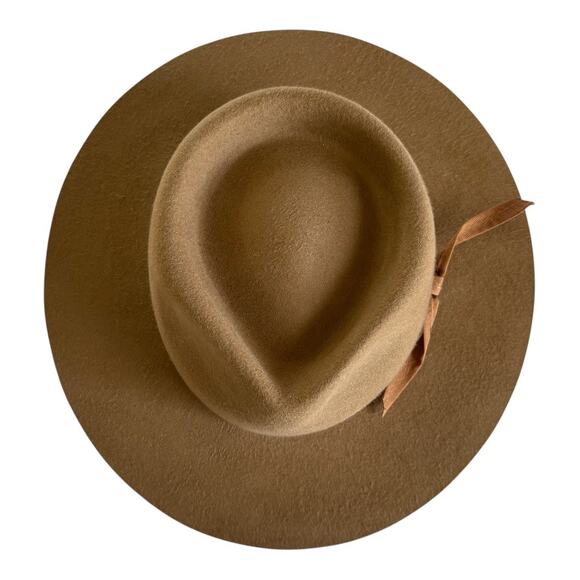 Lack of Color Zulu Tan Brown Australian Wool Wide Brim Fedora Hat - Picture 2 of 7